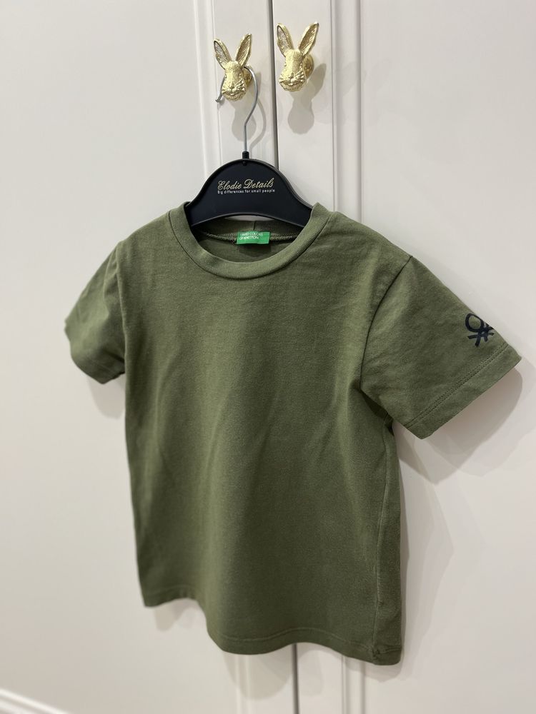 Bluzka benetton khaki 104 zielona