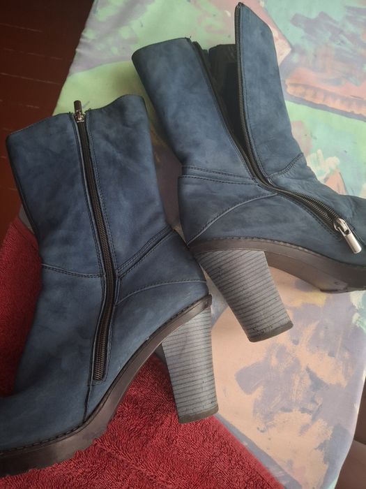 Сапожки замшеві ексклюзив