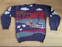 Retro vintage sweter Helen Knitst oversize M 38
