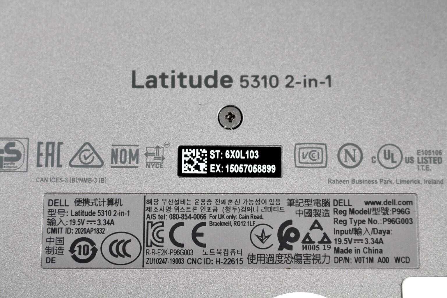 Ноутбук dell latitute 5310 / 13.3 / i5-10 / 512 / 16 / 2 в 1