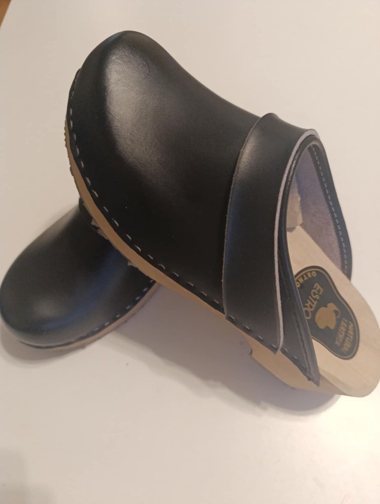 Drewniaki damskie skóra naturalna 35-41