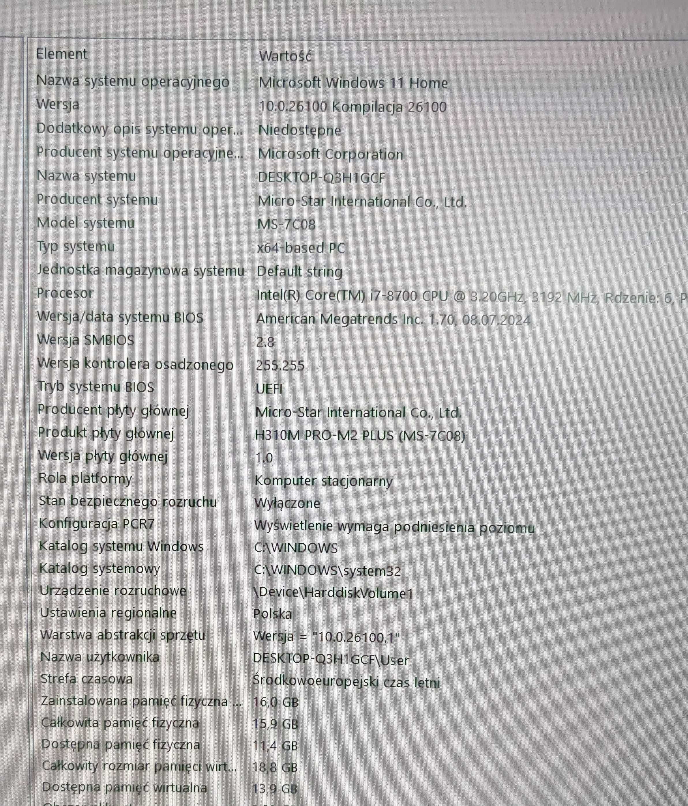 Komputer i7 8700| GTX 1070ti|1TB SSD