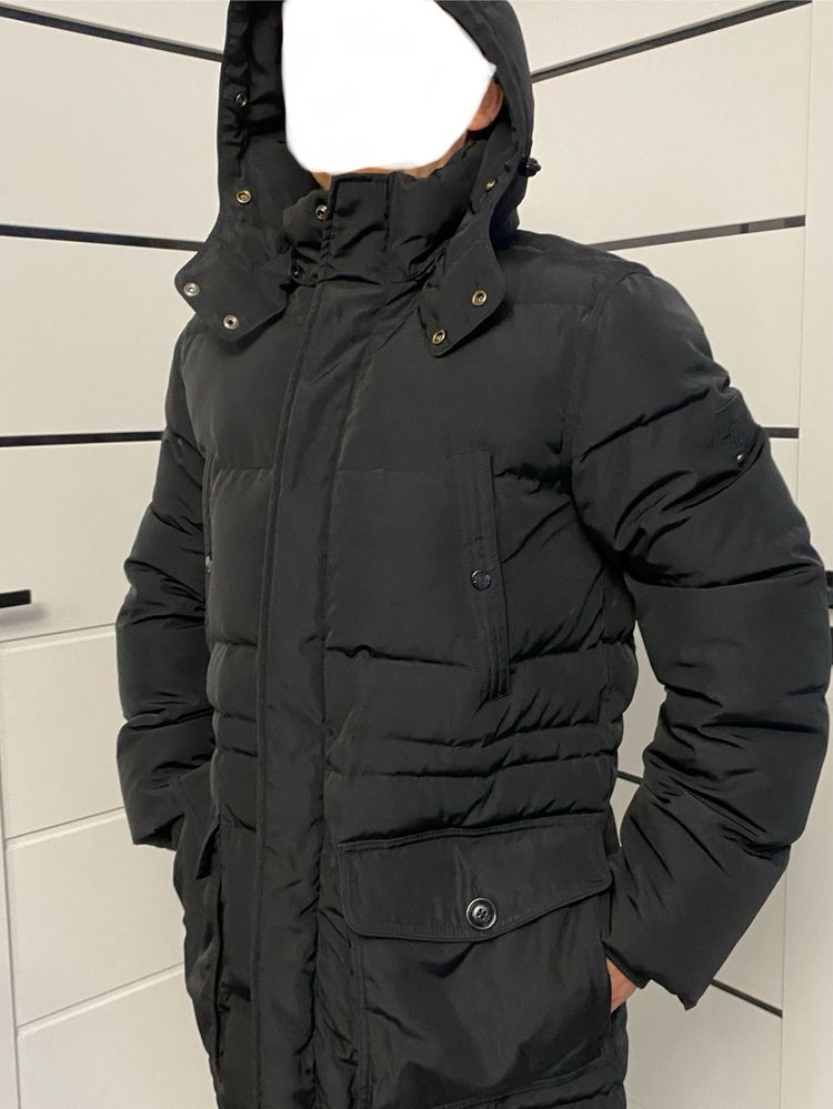 Super parka długa kurtka zimowa męska Tommy Hilfiger XXL czarna