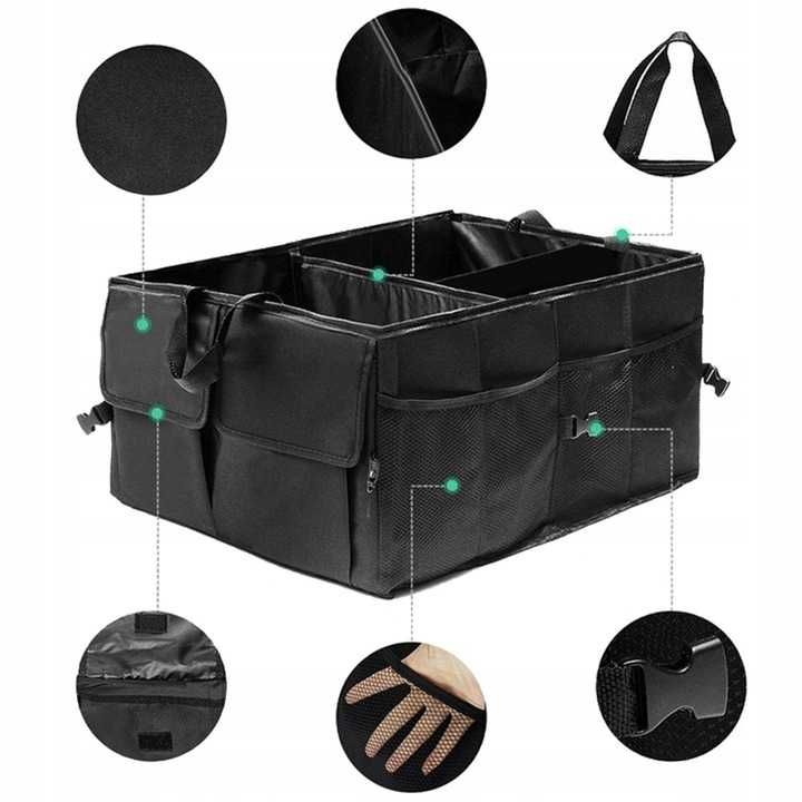 Duży organizer auto rower  kufer torba do bagażnika praktyczny