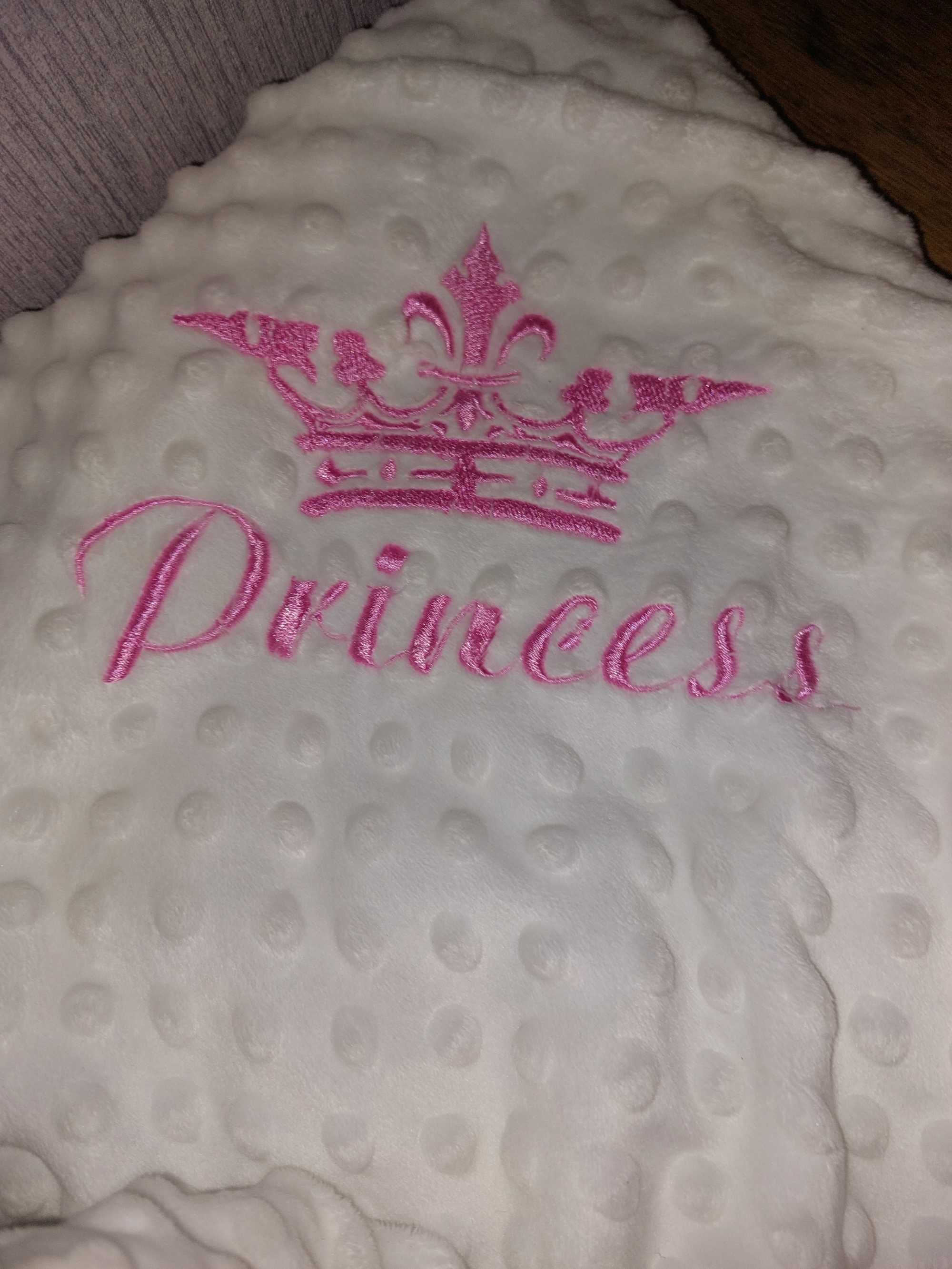 Конверт (одіялко) на виписку для дівчинки з надписом Princess
