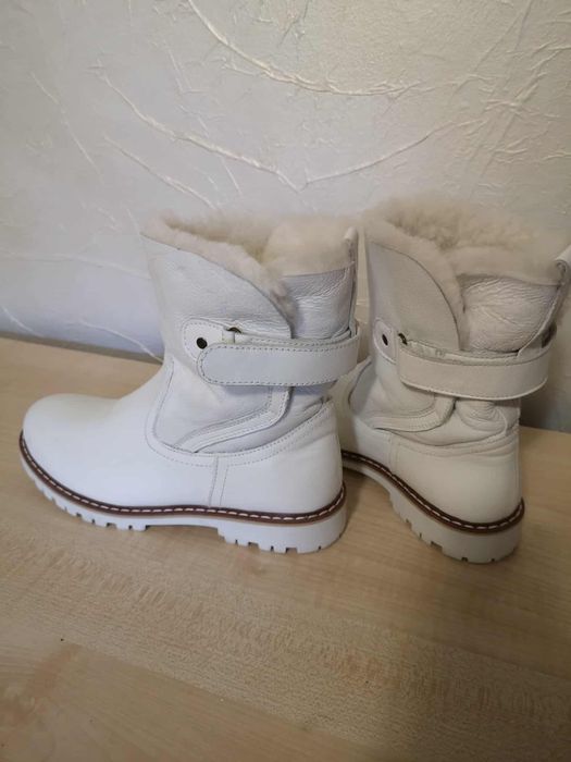 Зимні шкіряні чоботи - сапоги