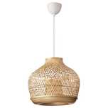 Lampa Ikea Misterhult sufitowa wisząca boho bambus