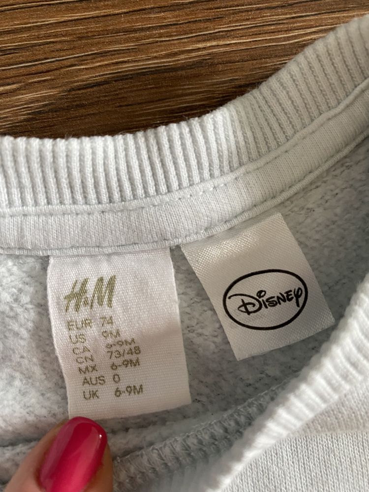 Disney H&M - błękitny dres myszka Mickey - rozm. 74