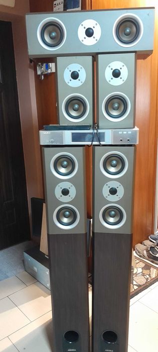 Kino domowe AKIRA BK-166 zestaw głośników ze wzmacniaczem 5.1ch