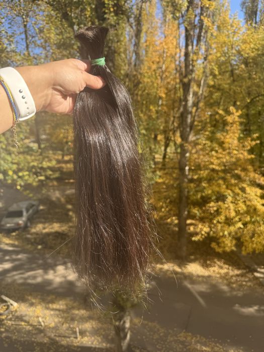 Натуральные волосы, 47см, 93 грамма