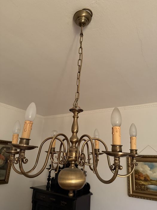 Lampa wiszaca , mosiezna , austriackiej firmy Orion