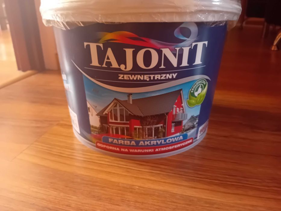 Farba akrylowa fasadowa zewnętrzna Tajonit 10 l brąz orzech