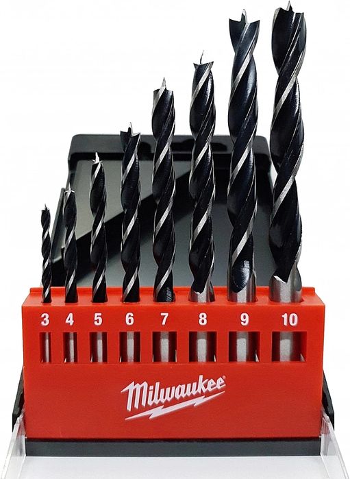Zestaw Wierteł Do Drewna Milwaukee 3-10 Mm Din 7487 E. 8Szt.