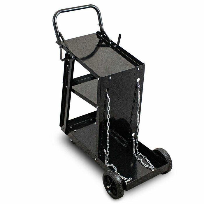 Wózek spawalniczy warsztatowy 3 półki miejsce na butlę gazową