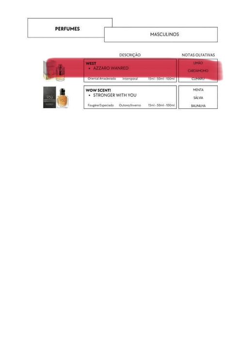 Perfumes Yodeyma - homens