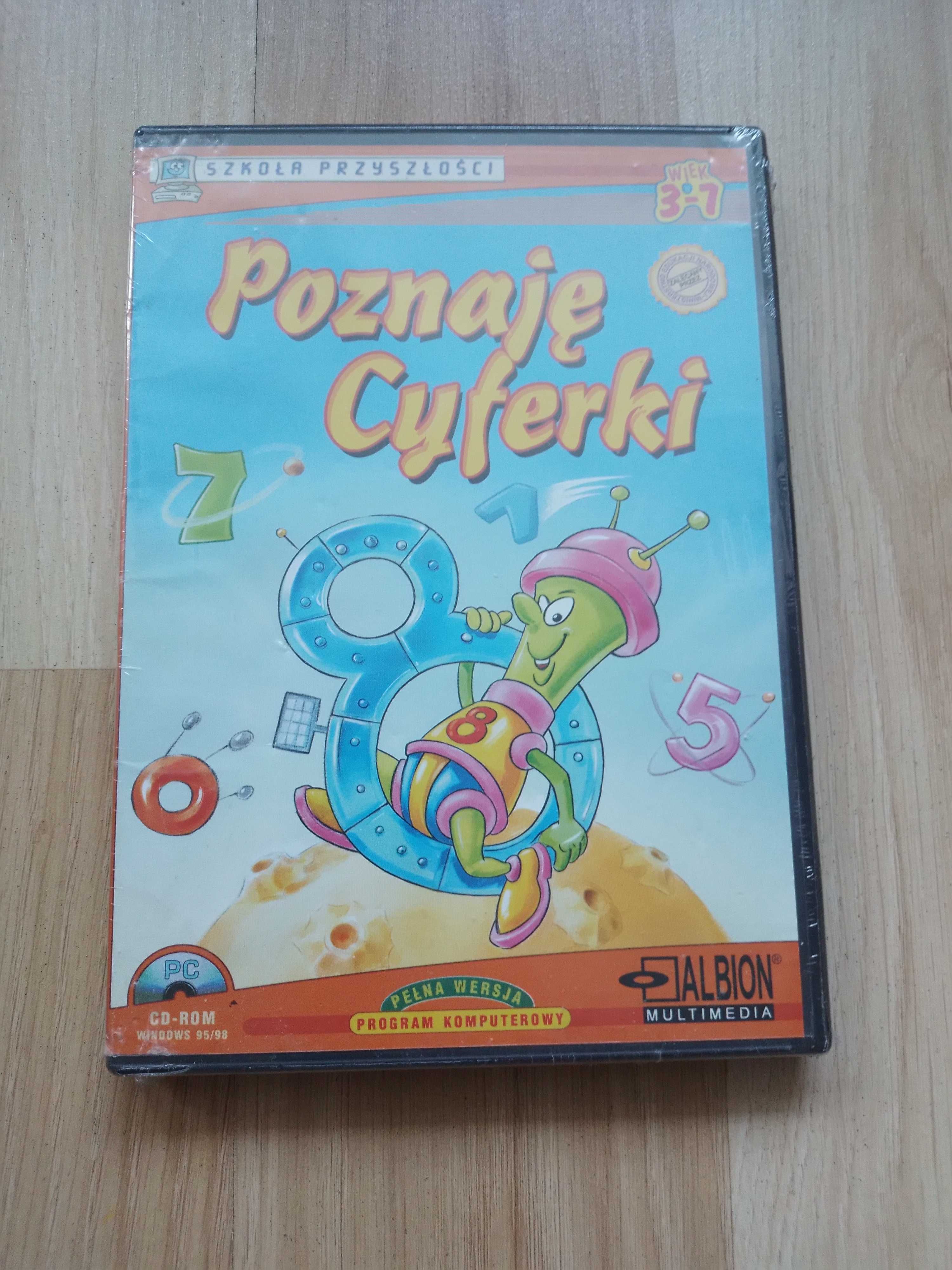 Poznaję cyferki Szkoła przyszłości Albion Multimedia CD PL PC wiek 3-7