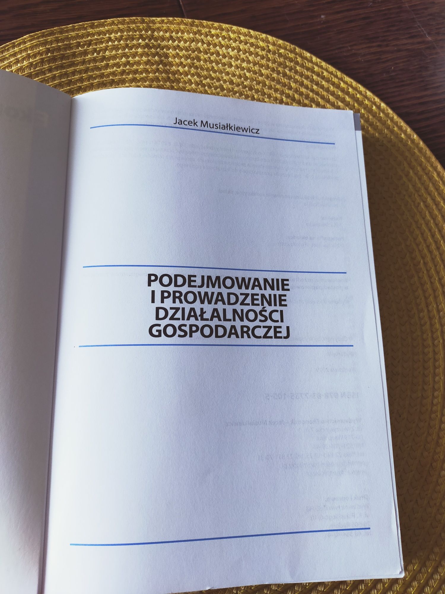 Podejmowanie i prowadzenie działalności gosp.- Jacek Musialkiełkiewicz