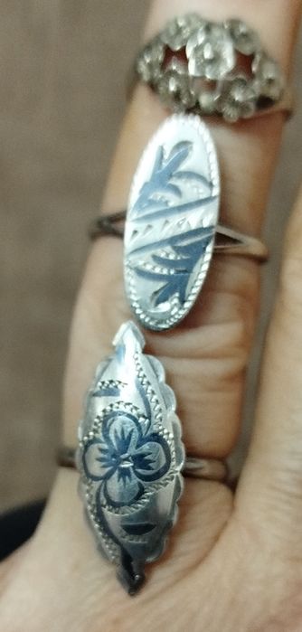 Кольца серебряные Проба 925
