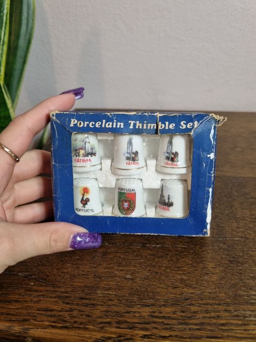 Naparstki porcelanowe zestaw naparstków