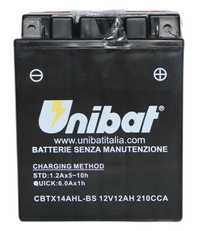 Akumulator Unibat CBTX14AHL 12Ah 210A