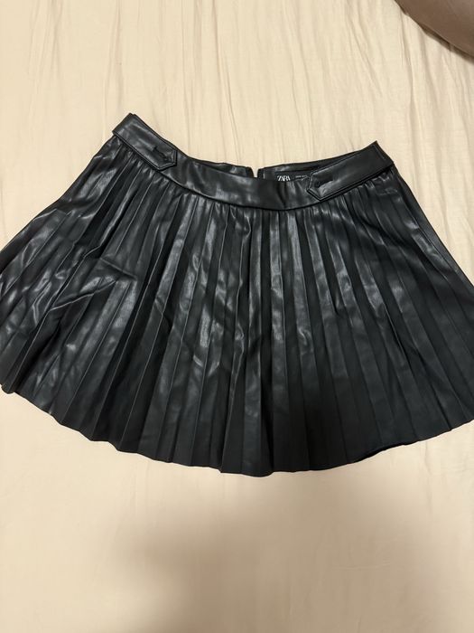 Шкіряна спідниця Zara