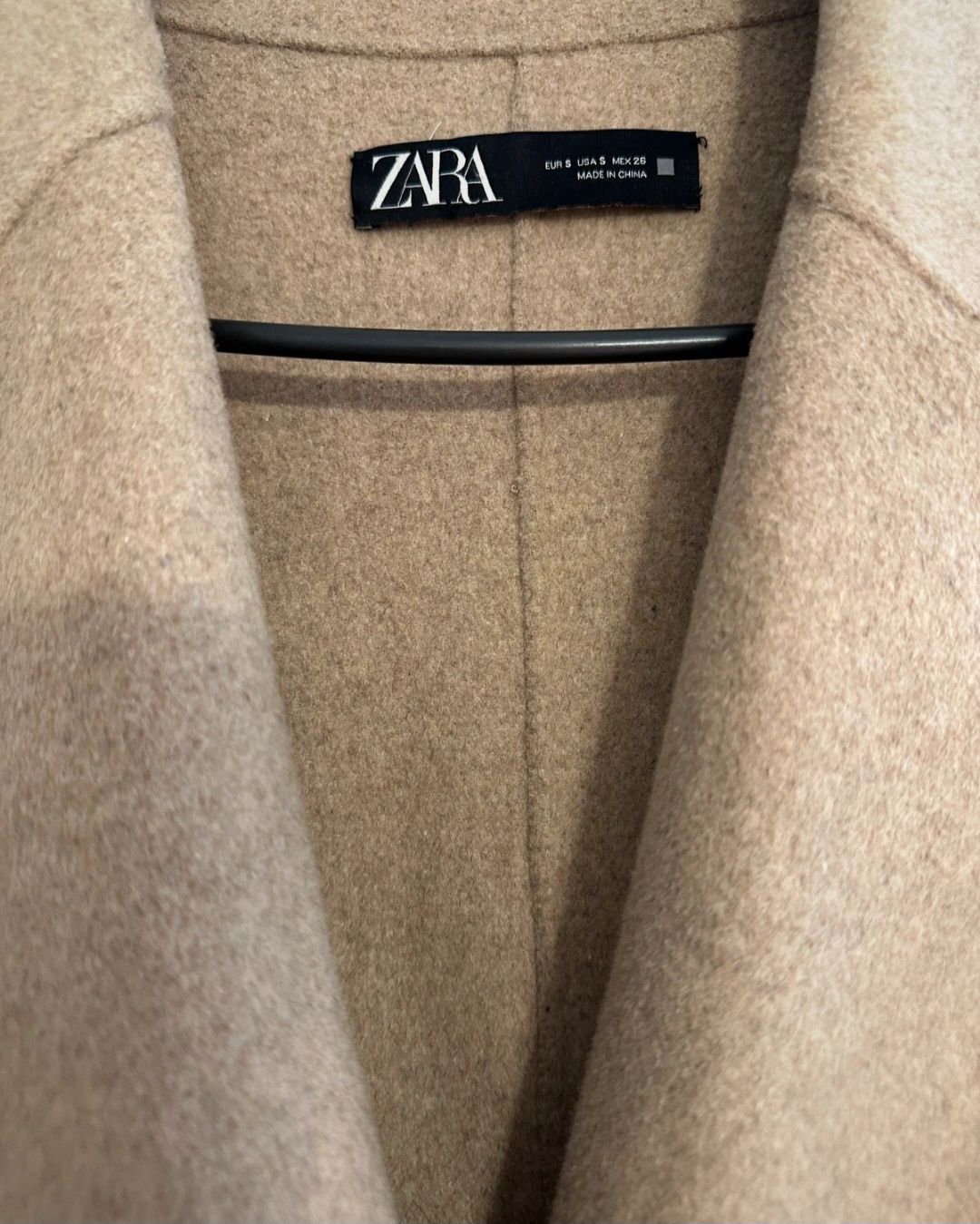 Płaszcz Zara 51 %wełna Oversize