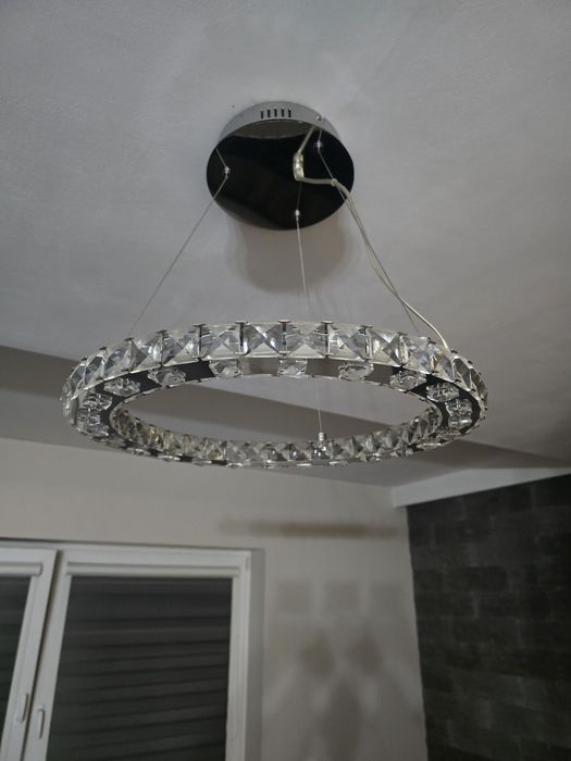 Żyrandol lampa glamour sufitowa kryształowa
