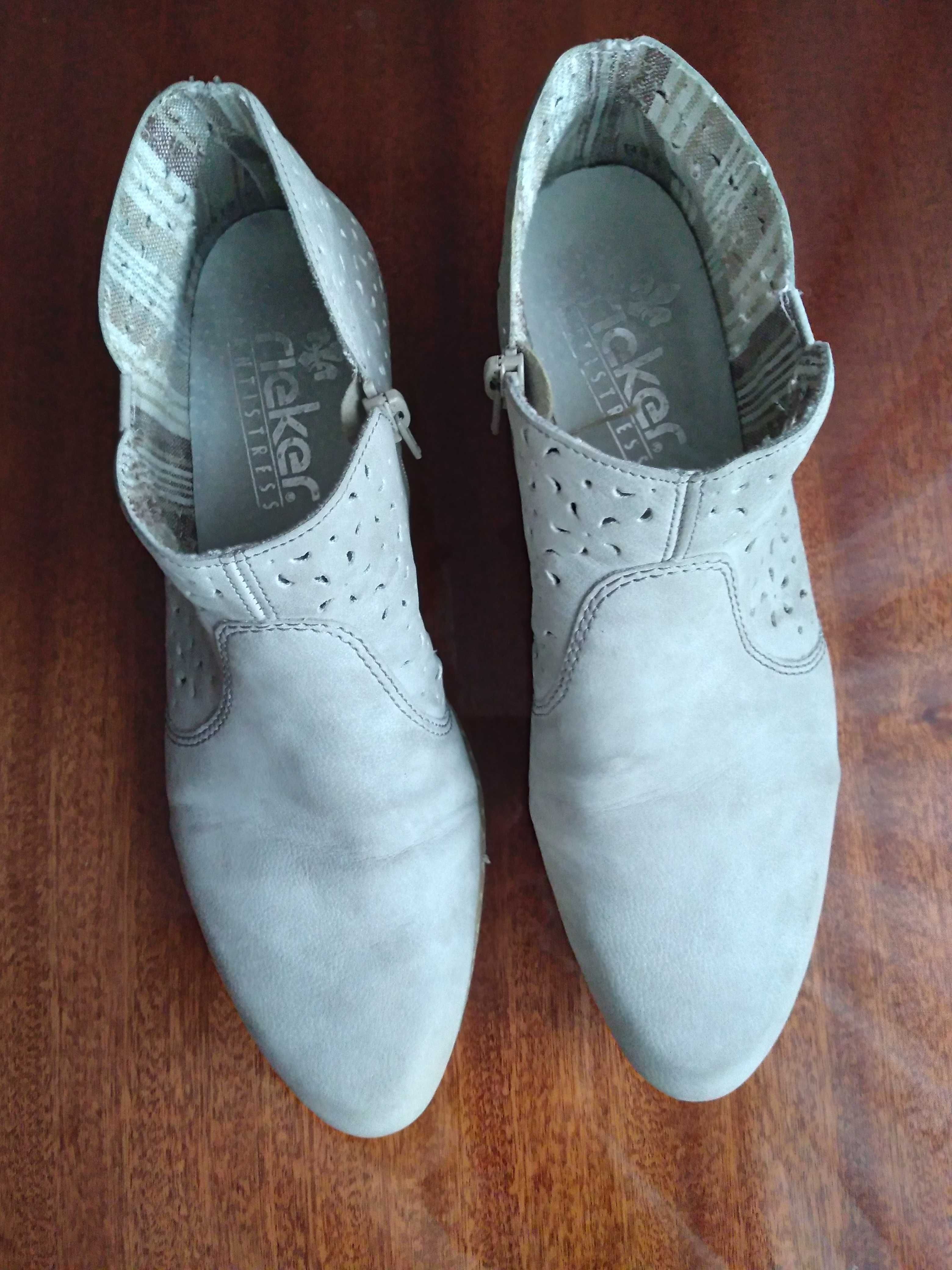 RIEKER ANTISTRESS , buty damskie, 40 , szare