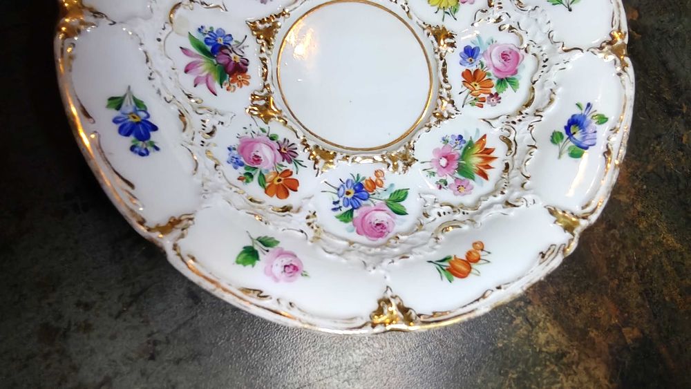 Porcelana Miśnia (Meissen), filiżanka, spodek, vintage