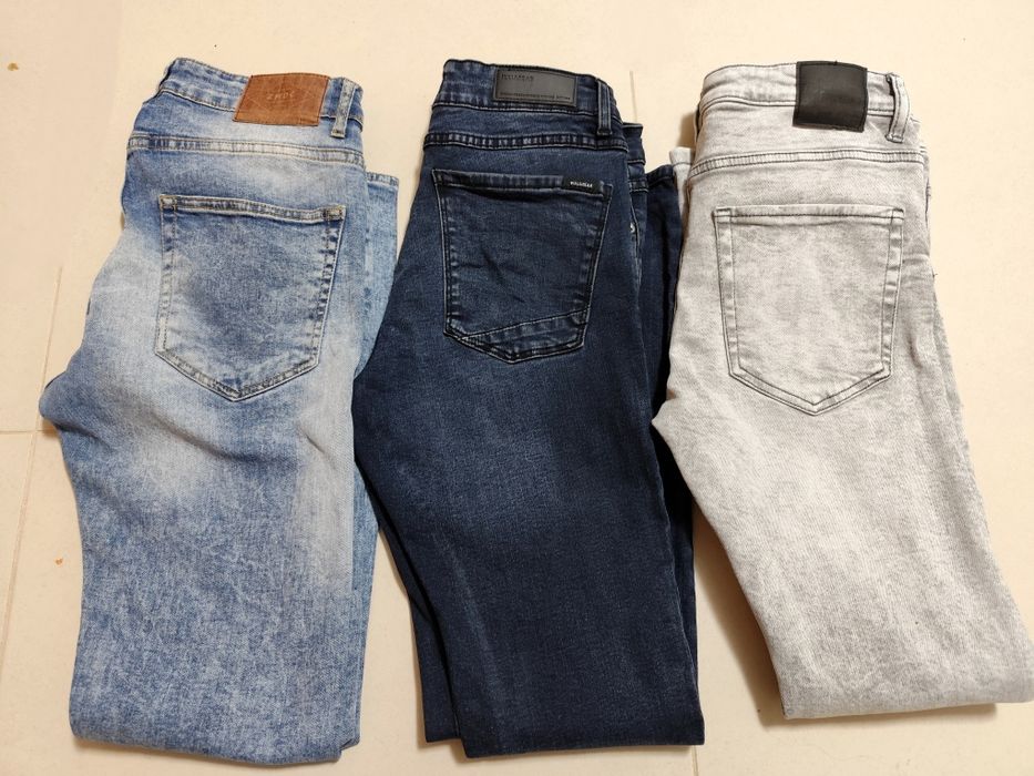 Lote de 3 calças de ganga para Rapaz (Tam. 38 - Super Skinny)