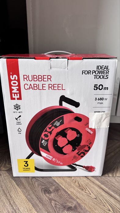 Przedłużacz bębnowy z uziemieniem Emos IP44 50m