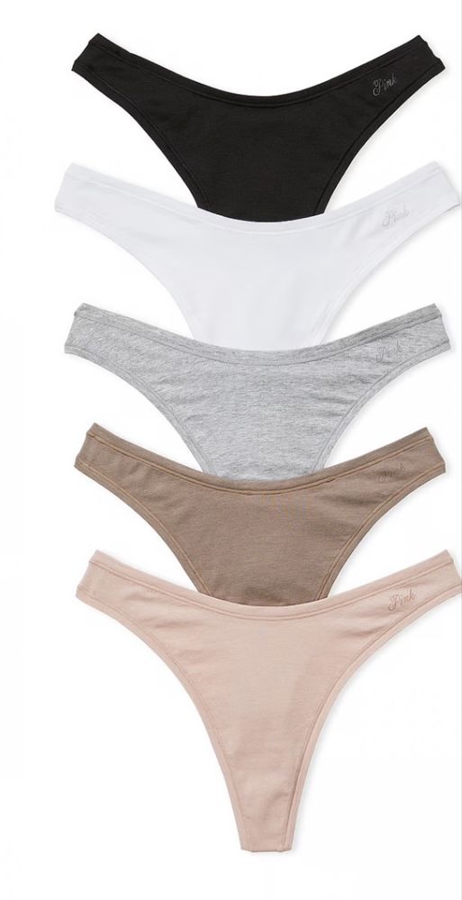 Victorias Secret XS S М L Набор 5 7 трусики трусы стринги Pink подарок
