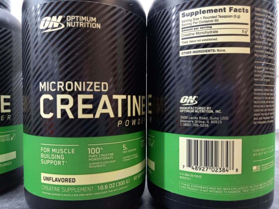 Optimum Nutrition, Micronized Creatine (300г), креатин моногидрат