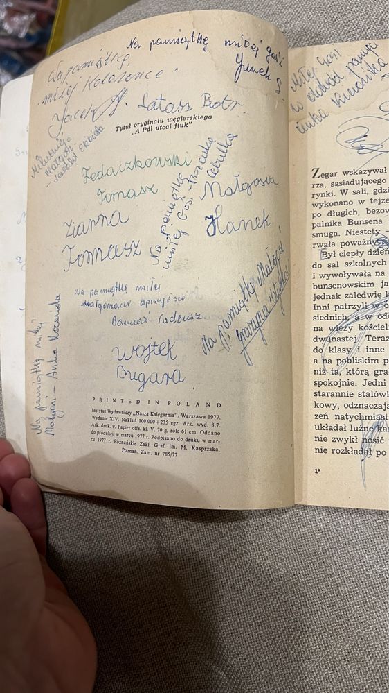 chłopcr z Pracu broni Ferenc Molnar 1977