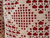 2 almofadas feitas a mao em croche 50x37