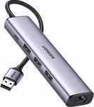 Ungreen Hub USB 3 USB 3.0 1 USB-C 1 Ethernet RJ-45 Gigabit 5w1