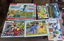 Puzzle Avengers, Kubuś Puchatek, dinozaury, Mówiące pióro, gra Worms