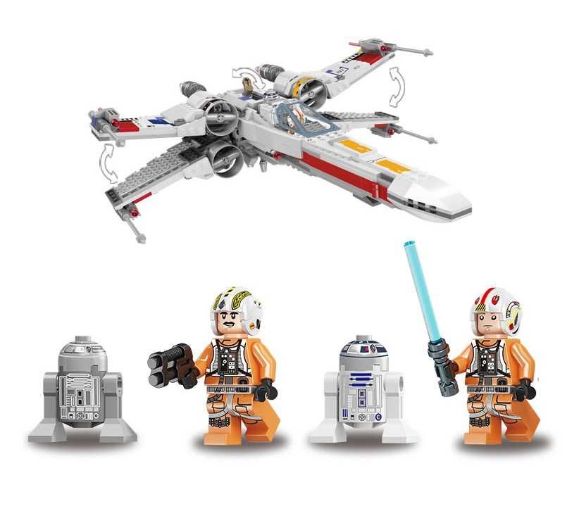 Set / Kit Star Wars X-wing Branca (compatível lego)