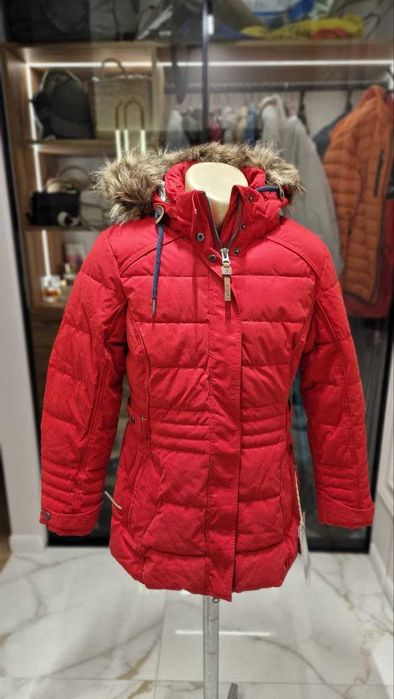 Теплая женская удлененная термо куртка парка аляска KILLTEC немецкая