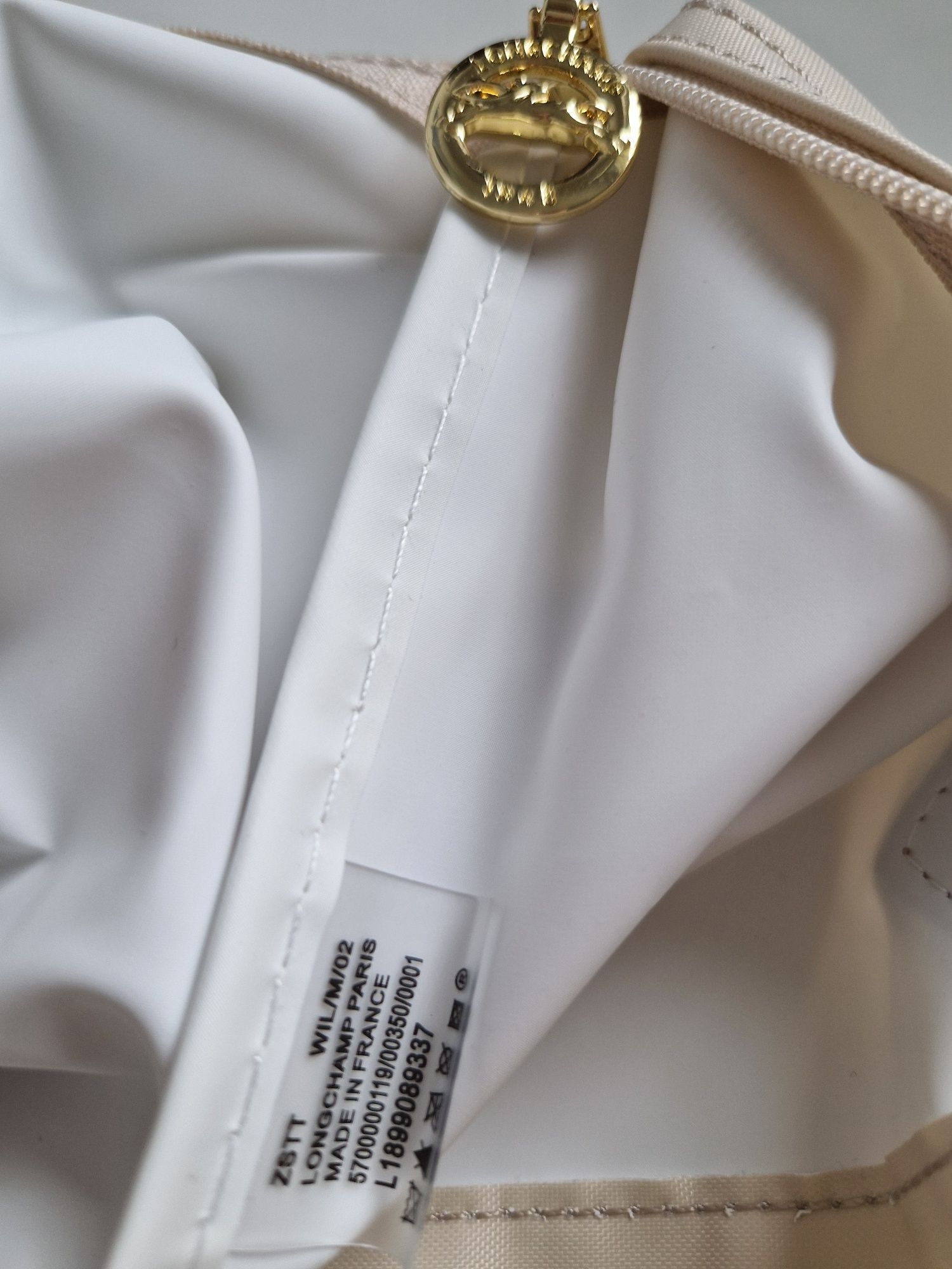 LONGCHAMP Nowa torebka roz L BEŻ
