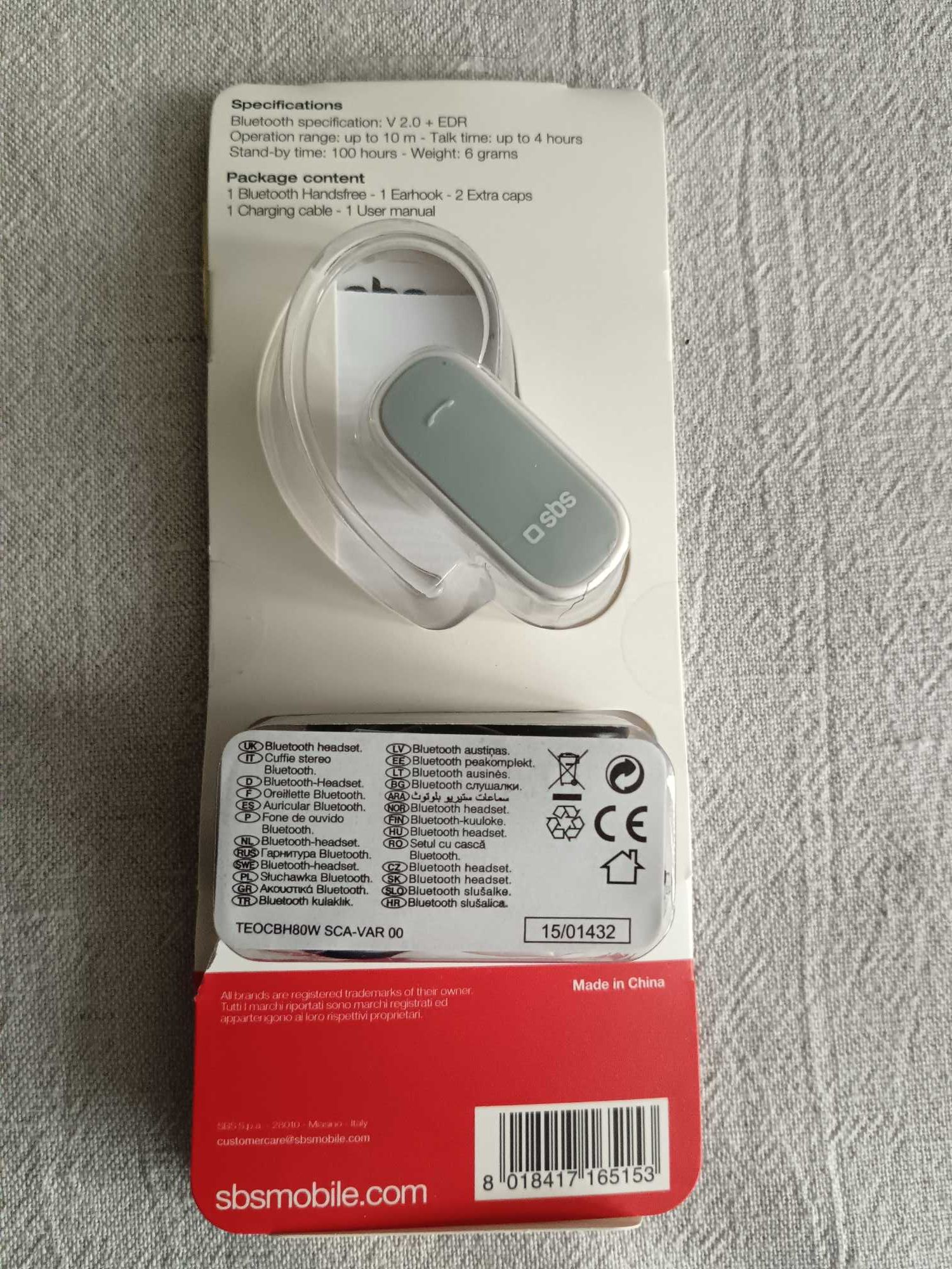 słuchawka bluetooth SBS