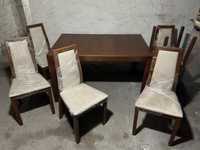 Stół rozkładany 6 krzeseł krzesła
