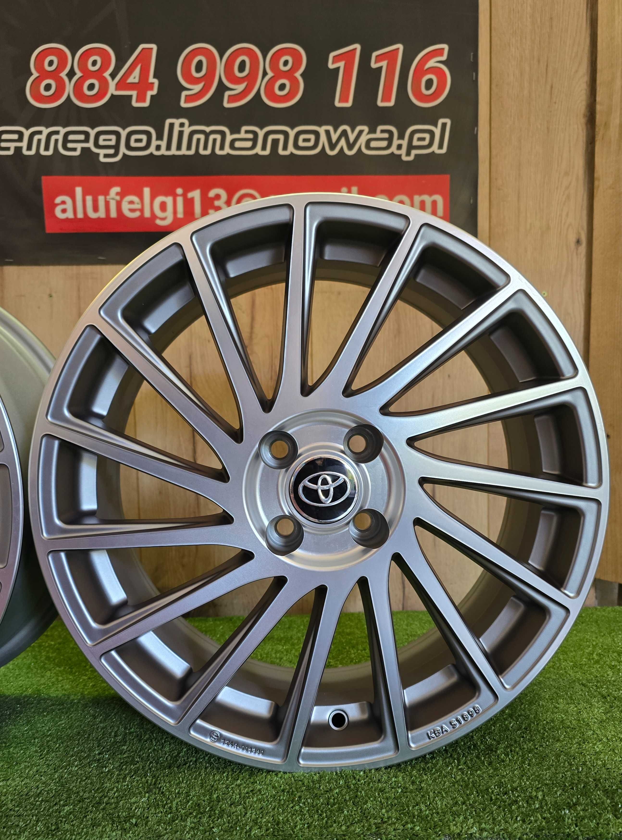 NOWE ALUFELGI TOYOTA 17x4x100 - AygoX , IQ, Yaris