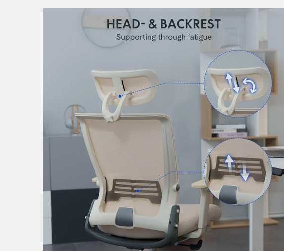 FLEXISPOT OS1W Ergonomiczne Krzesło Biurowe Składane