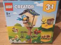 Nowy LEGO 31143 Creator 3w1 - Budka dla ptaków 8+ 476 elementów domek