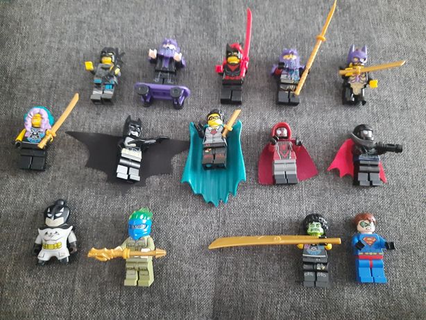 Zestaw figurek  lego batman,spiderman złe moce 14 szt +gratis broń