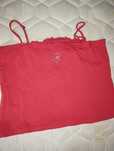 Top curto vermelho