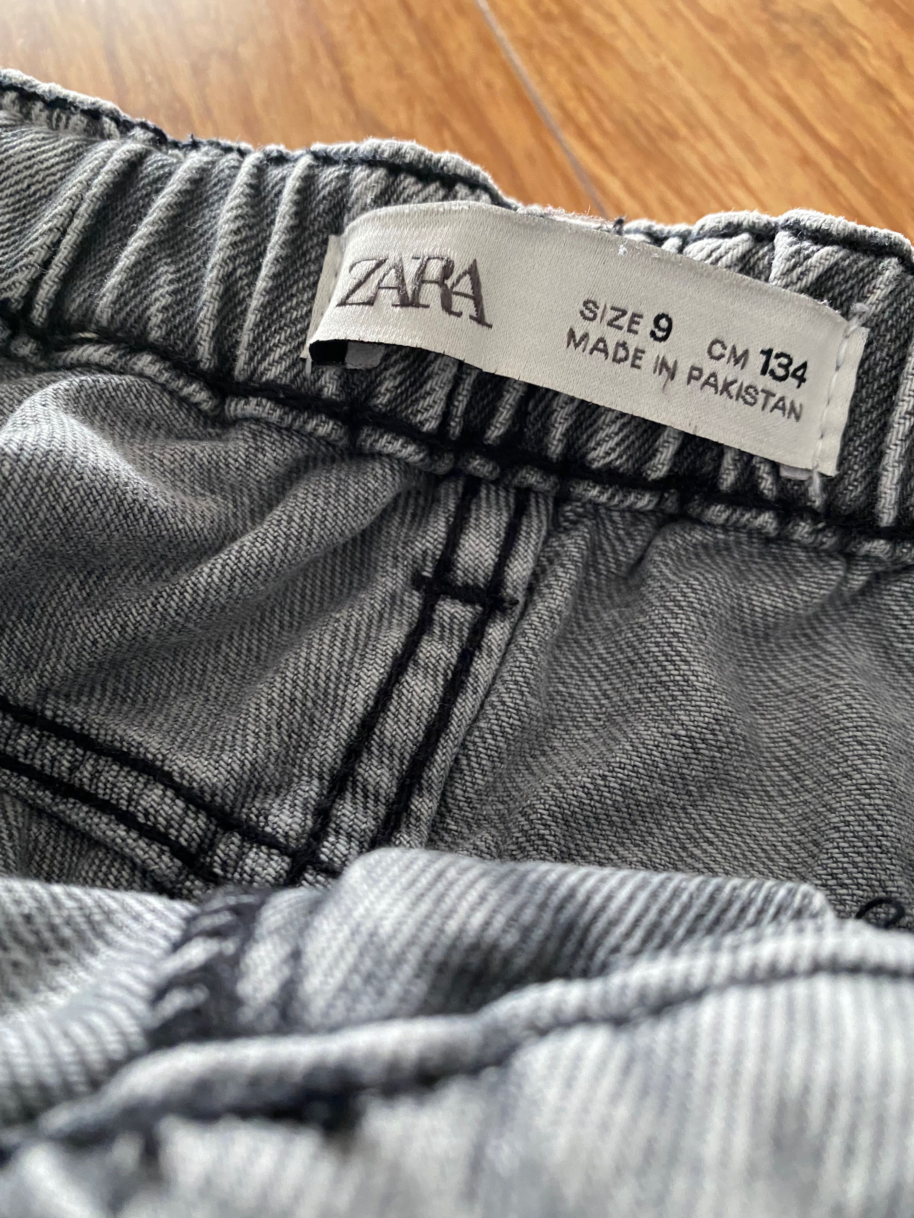 Spodnie jeansowe dla dziewczynki Zara rozm.134 stan bdb!