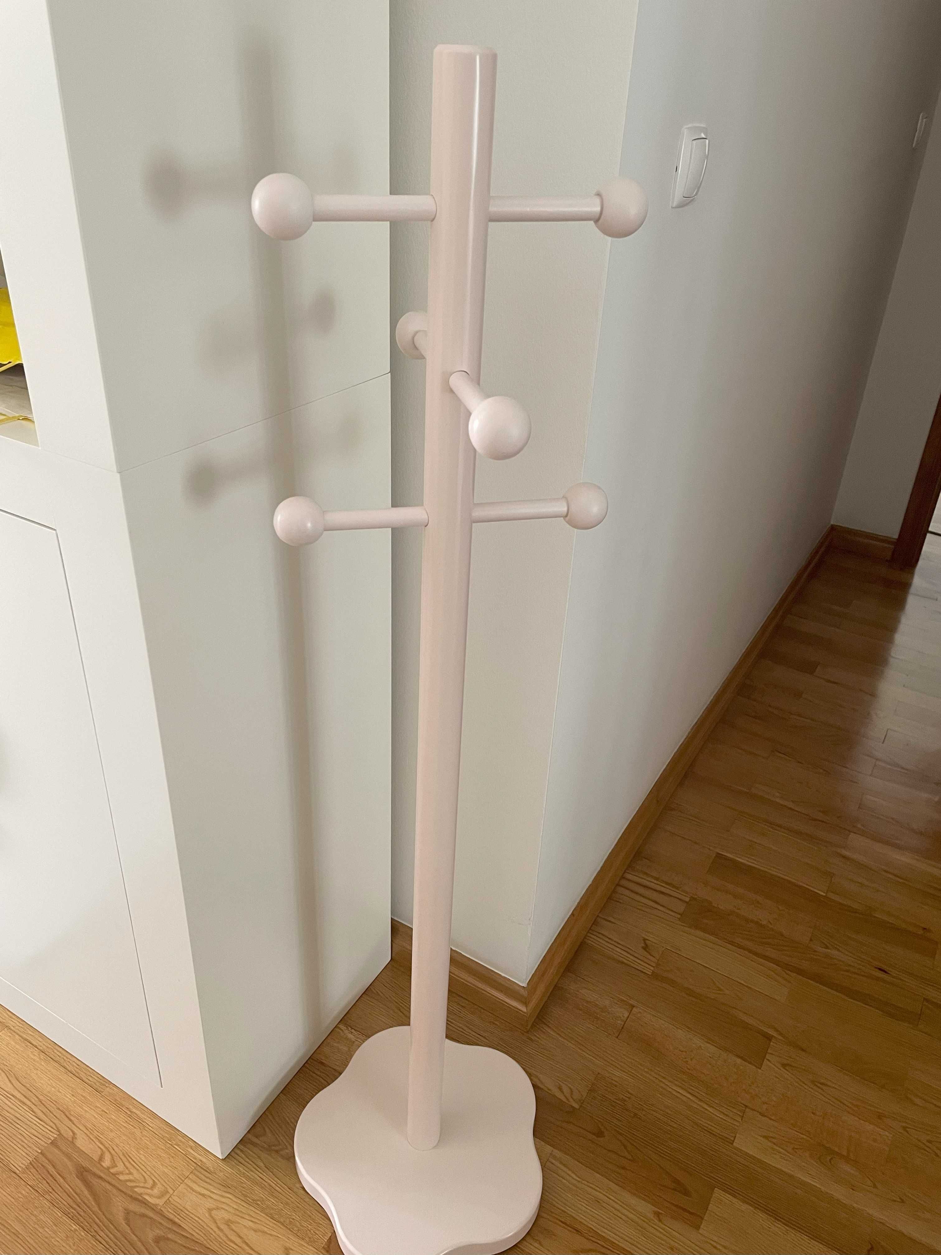 Cabide de quarto em rosa bebé