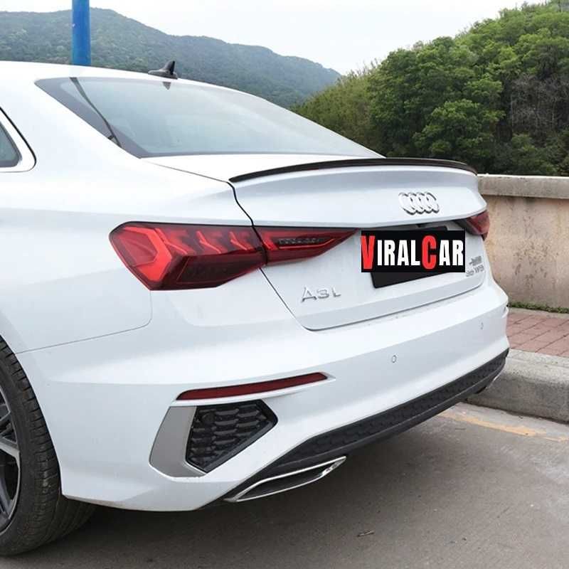 Spoiler Lotka Dokładka AUDI A3 S3 RS3 8Y CZARNY POŁYSK